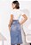 Saia Jeans Midi Semi Evasê Império - Imagem 2