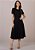 Vestido Gabriely Midi Evasê Preto Tatá Martello - Imagem 1