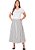 Saia Jordana Midi Listrada Off-White Hapuk - Imagem 1