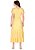 Vestido Janaina Midi Evasê Amarelo Hapuk - Imagem 2