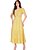 Vestido Janaina Midi Evasê Amarelo Hapuk - Imagem 1