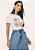 Blusa Malha com Estampa Frontal Off-White Titanium - Imagem 1