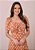 Vestido Eduarda Longo Estampa Poá Marrom Tatá Martello - Imagem 5