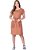 Vestido Claudete Malha Marrom Hapuk - Imagem 1