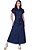 Vestido Lorena Jeans Escuro Evasê Hapuk - Imagem 1