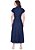 Vestido Lorena Jeans Escuro Evasê Hapuk - Imagem 2