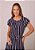 Vestido Silvia Midi Listrado Azul Tatá Martello - Imagem 3
