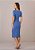Vestido Justo Catia Malha Azul Tatá Martello - Imagem 5