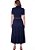 Vestido Paloma Midi Evasê Azul Hapuk - Imagem 2