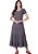 Vestido Sara Evasê Malha Cinza Hapuk - Imagem 1