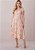 Vestido Juliana Midi Evasê Estampado Bege Tatá Martello - Imagem 1