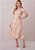 Vestido Juliana Midi Evasê Estampado Bege Tatá Martello - Imagem 2