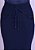 Saia Samia Justa Malha Azul Noite Hapuk - Imagem 2