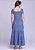 Vestido Gabriela Malha Longo Azul Hapuk - Imagem 3