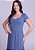Vestido Gabriela Malha Longo Azul Hapuk - Imagem 2