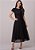Vestido Taila Midi Evasê Preto Tatá Martello - Imagem 1
