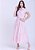 Vestido Paula Evasê Rosa Hapuk - Imagem 1