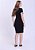 Vestido Celina Justo Malha Canelada Preto Hapuk - Imagem 2