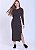 Vestido Lara Listrado Preto Hapuk - Imagem 1