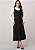 Vestido Lauany Midi Evasê Preto Tatá Martello - Imagem 1