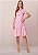 Vestido Samela Evasê Estampado Rosa Tatá Martello - Imagem 1