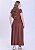 Vestido Amora Longo Marrom Hapuk - Imagem 3