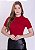 Blusa Lorena Manga Curta Vermelha Hapuk - Imagem 1