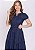 Vestido Flora Evasê Jeans Escuro Hapuk - Imagem 2
