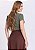 Blusa Gisele Manga Curta Verde Hapuk - Imagem 3