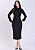 Vestido Eva Malha Tricô Preto Hapuk - Imagem 1