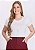 Blusa Gisele Manga Curta Off-White Hapuk - Imagem 1