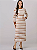 Vestido Margareth Listrado Caramelo Tatá Martello - Imagem 1