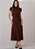 Vestido Tainara Gola Alta Marrom Tatá Martello - Imagem 1