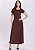 Vestido Milena com Cinto Marrom Hapuk - Imagem 1
