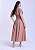 Vestido Andreia com Pregas Marrom Hapuk - Imagem 3