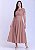Vestido Andreia com Pregas Marrom Hapuk - Imagem 1