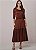 Vestido Bela com Babado Marrom Tatá Martello - Imagem 1