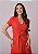 Vestido Eloise com Pespontos Vermelho Tatá Martello - Imagem 3
