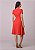 Vestido Eloise com Pespontos Vermelho Tatá Martello - Imagem 4