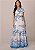 Vestido Tainara Longo Estampado Azul Tatá Martello - Imagem 1