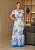 Vestido Tainara Longo Estampado Azul Tatá Martello - Imagem 2