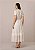 Vestido Midi Feminino Marieva Evasê Manga Curta Off-White Tatá Martello - Imagem 3