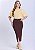 Saia Jeans Color Midi Simone Justa Marrom Hapuk - Imagem 1