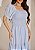 Vestido Longo Rafaela Evasê Estampado Xadrez Azul Tatá Martello - Imagem 2