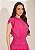 Vestido Manga Curta Renata com Franzidos Pink Tatá Martello - Imagem 3