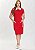 Vestido Justo Karina Vermelho Hapuk - Imagem 1