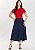 Saia Mulet Violeta Jeans Color Azul Hapuk - Imagem 1