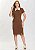 Vestido Justo Karina Marrom Hapuk - Imagem 1