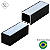 Perfil Alumínio Sobrepor p/ fita LED 35x35 barra de 1 metro - Imagem 3