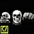 Anel Caveira Motociclista Punk Rock Cranio Grande - Imagem 2